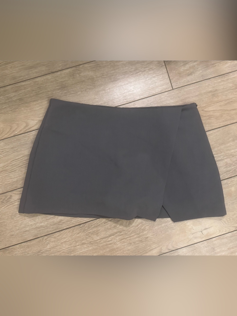 Zara Grey Wrap-Front Skort